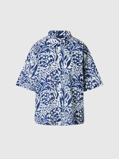 North Sails Blue Woman Coral Print Shirt In Other