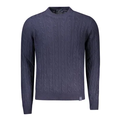 North Sails Blue Wool Men Sweater In Multi