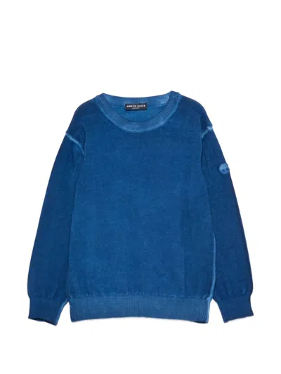 North Sails Boys' Rib-knit Trim Long Sleeve Sweatshirt In Navy