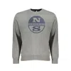 North Sails Brown Cotton Men Men's Sweater In Gray