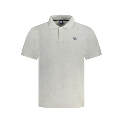 North Sails Brown Cotton Men Polo Men's Shirt In Gray