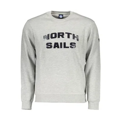 North Sails Brown Cotton Men Sweater In Gray