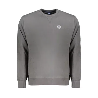 North Sails Brown Cotton Men Sweater In Gray