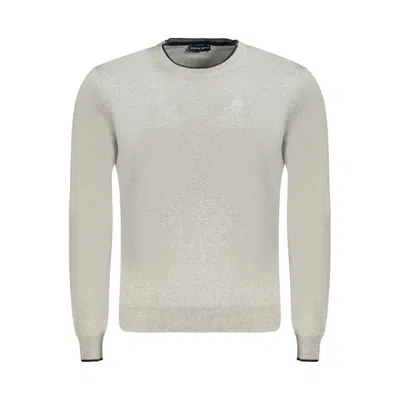 North Sails Brown Cotton Men Sweater In Gray