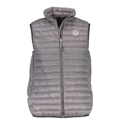 North Sails Brown Polyamide Men Jacket In Gray