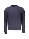North Sails Blue Wool Men Sweater In Blue