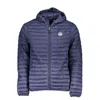 North Sails Blue Polyamide Men Jacket In Blue