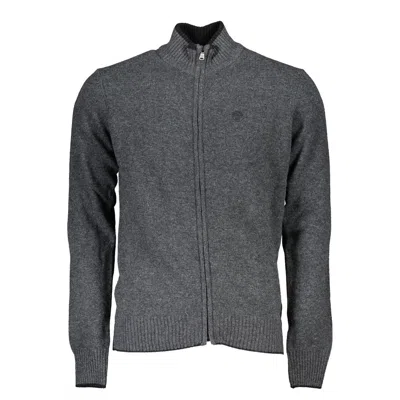 North Sails Chic Gray Zip Cardigan With Embroidery Men's Details