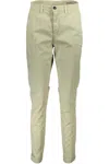 North Sails Chic Organic Cotton Gray Trousers In Grey
