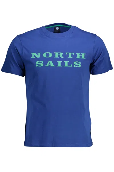 North Sails Chic Blue Print Round Neck Tee