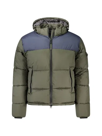NORTH SAILS COLOUR-BLOCK PUFFER JACKET
