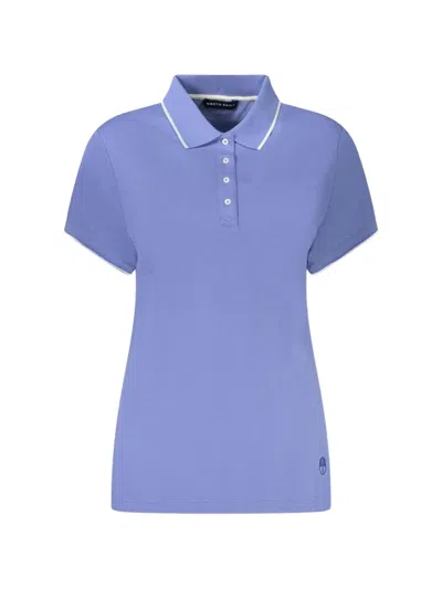 North Sails Contrast-tipped Polo Shirt In Blue