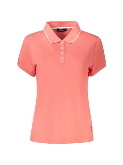 North Sails Contrast-trimmed Polo Shirt In Pink