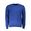 North Sails Blue Cotton Men Sweater In Blue