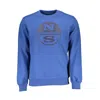 North Sails Blue Cotton Men Sweater In Blue