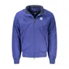 North Sails Blue Polyamide Men Jacket In Blue