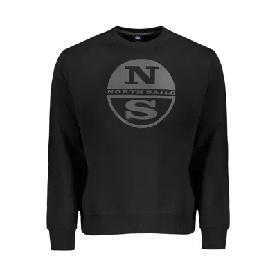 North Sails Logo-print Cotton Sweatshirt In Black
