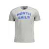 North Sails Chic Gray Crew Neck Statement Tee