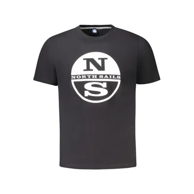 North Sails Cotton Men Men's T-shirt In Black