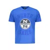North Sails Blue Cotton Men T-shirt In Blue