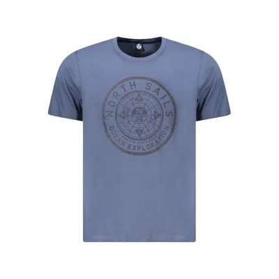 North Sails Cotton Men Men's T-shirt In Blue