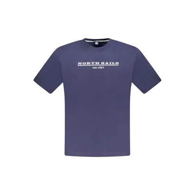 North Sails Cotton Men Men's T-shirt In Blue
