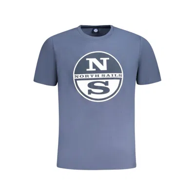North Sails Cotton Men Men's T-shirt In Blue