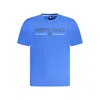 North Sails Blue Cotton Men T-shirt In Blue
