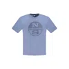 North Sails Blue Cotton Men T-shirt In Blue
