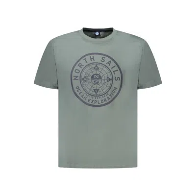 North Sails Cotton Men Men's T-shirt In Green