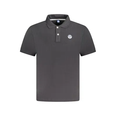 North Sails Cotton Men Polo Men's Shirt In Black