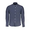North Sails Blue Cotton Men Shirt In Blue