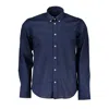 North Sails Blue Cotton Men Shirt In Blue
