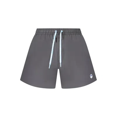 North Sails Black Cotton Swimwear In Gray