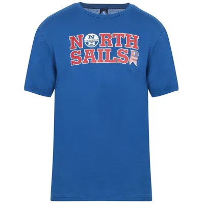 North Sails Light Blue Cotton T-shirt