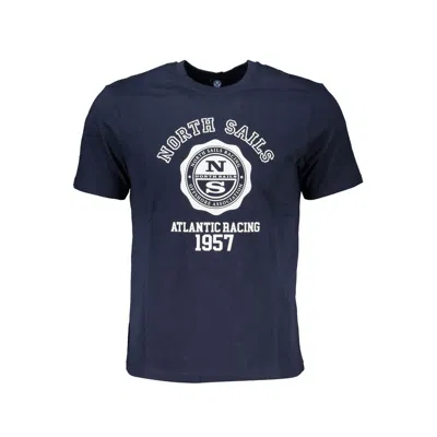 North Sails Cotton Men's T-shirt In Blue