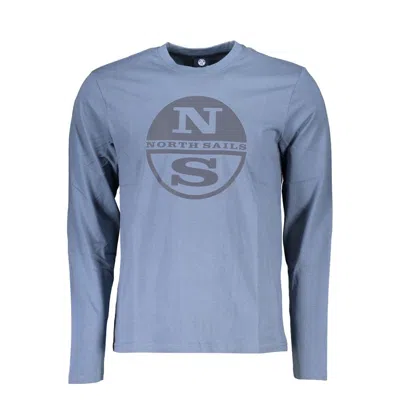 North Sails Cotton Men's T-shirt In Blue