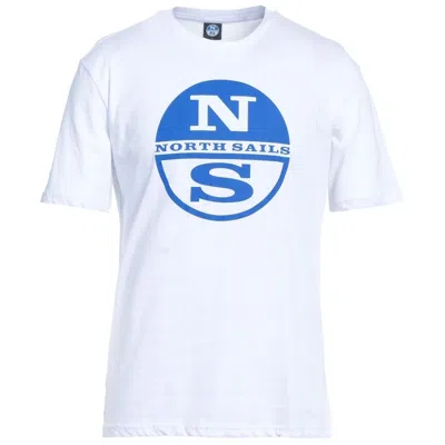 North Sails Men's Logo Crewneck T-shirt In White