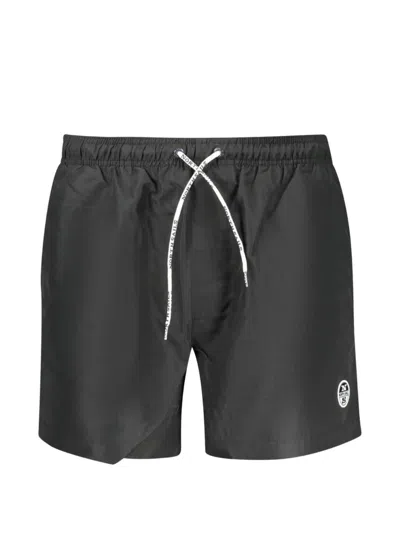 North Sails Drawstring-waist Swim Shorts In Black