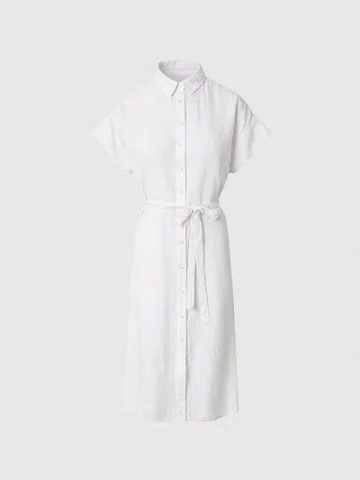 North Sails Dress In Linen Woman Marshmallow In Other