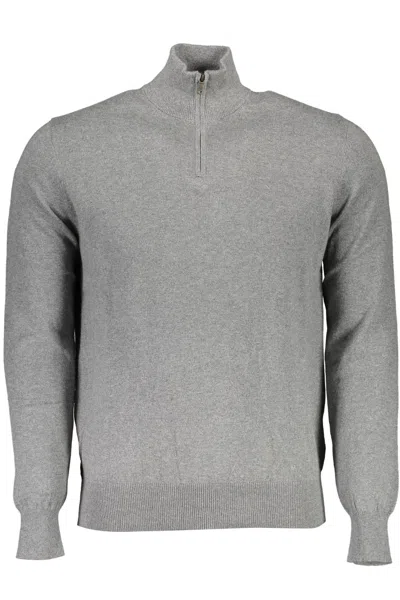 North Sails Eco-conscious Half Zip Long Sleeve Men's Sweater In Grey