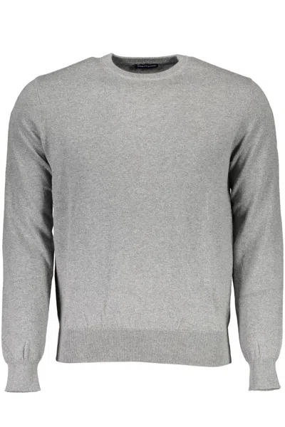 North Sails Eco-conscious Knit Sweater With Logo Men's Detail In Grey