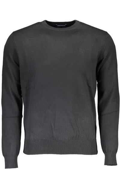 North Sails Eco-friendly Embroide Men's Sweater In Black