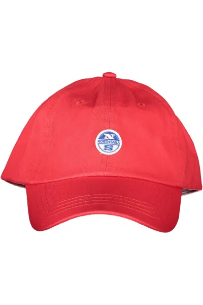 North Sails Elegant Cotton Cap With Logo Men's Visor In Red