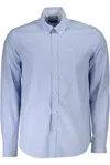 North Sails Light Blue Cotton Men Shirt In Blue