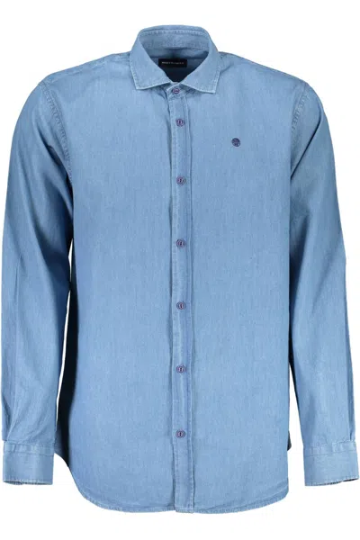 North Sails Elegant Cotton Shirt For Men's Men In Blue