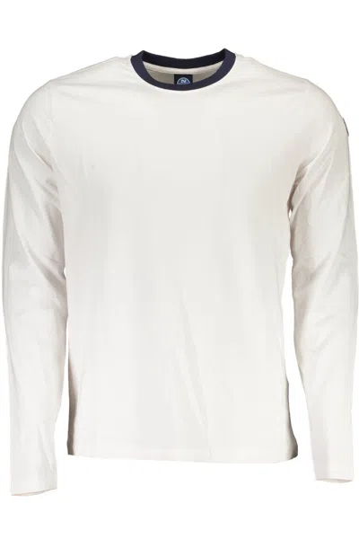 North Sails Elegant Long Sleeve Round Neck T-shirt In White