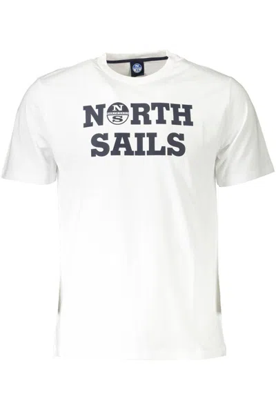 North Sails Elegant White Round Neck Tee With Print