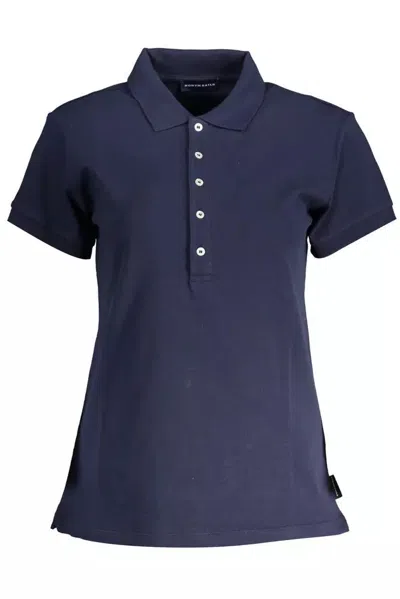 North Sails Elegant Short Sleeve Polo Shirt In Women's In Blue