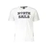 North Sails Elegant White Round Neck Tee With Print In White
